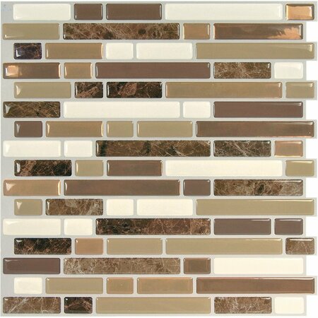 QUO AND CO 10 in.Bellagio Nola Tile, 4PK SM1106G-04-QG